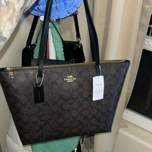 Coach Zip Top Tote Bag